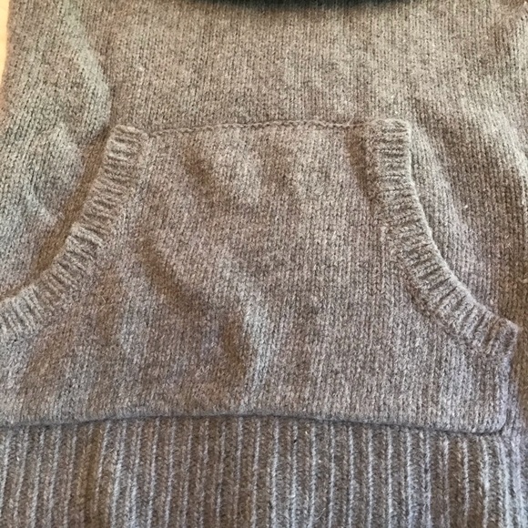 Lambswool unique gray grey sweater cowl - Picture 3 of 3